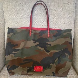 Valentino Rockstud Camo Tote Authentic Rare